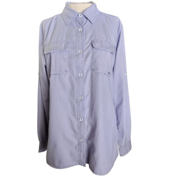 Cabelas  Vented  Micro Houndstooth Check Size Medium - Picture 1 of 4